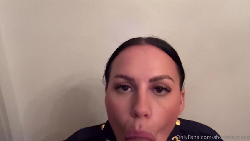Simone ASMR Officer inspects Your Dick joi