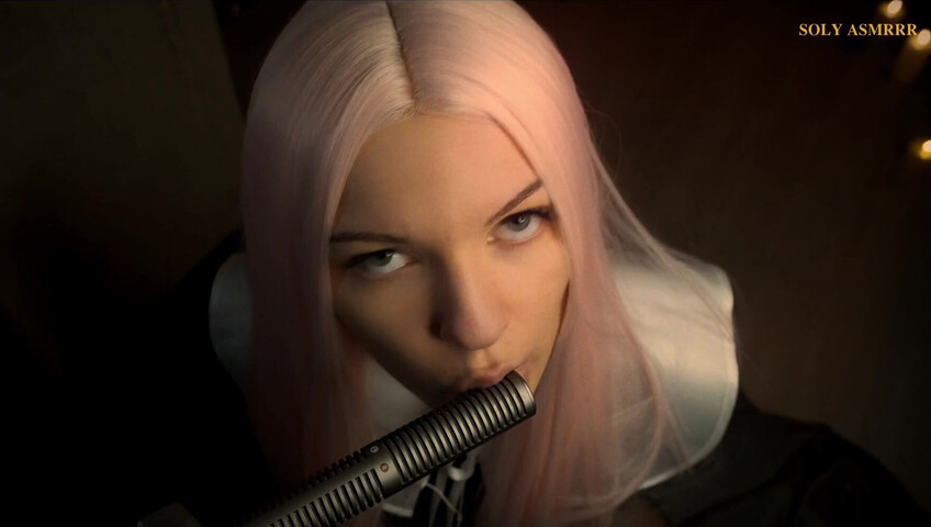 Soly ASMR - Licking 3DIO - Mouth Sounds