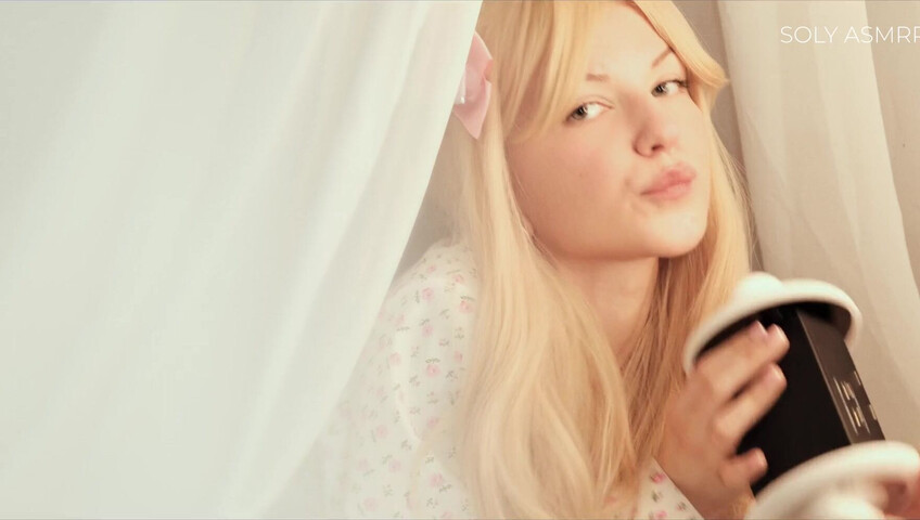 Soly ASMR - Naughty Sleepover with Me - Deep Licking - Wet Massage