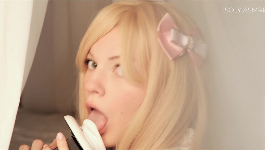 Soly ASMR - Naughty Sleepover with Me - Deep Licking - Wet Massage