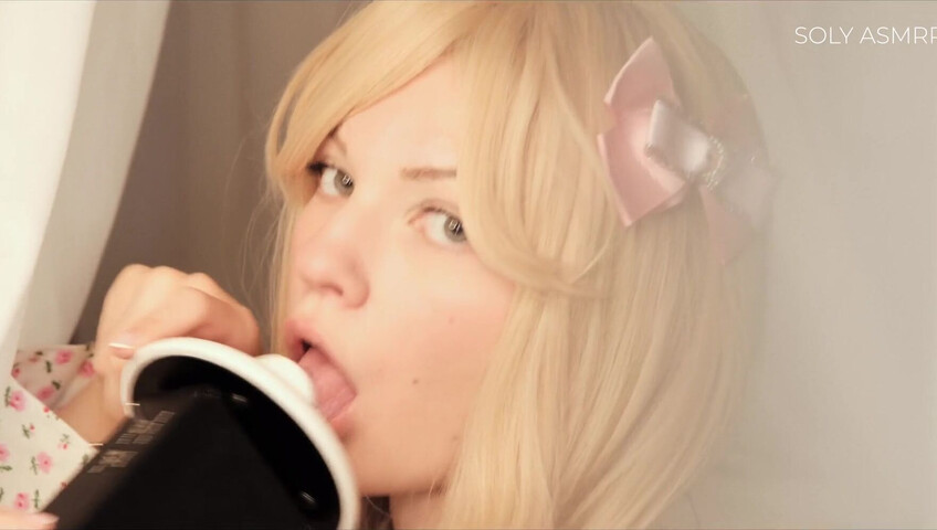 Soly ASMR - Naughty Sleepover with Me - Deep Licking - Wet Massage