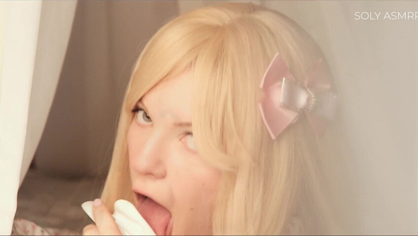 Soly ASMR - Naughty Sleepover with Me - Deep Licking - Wet Massage