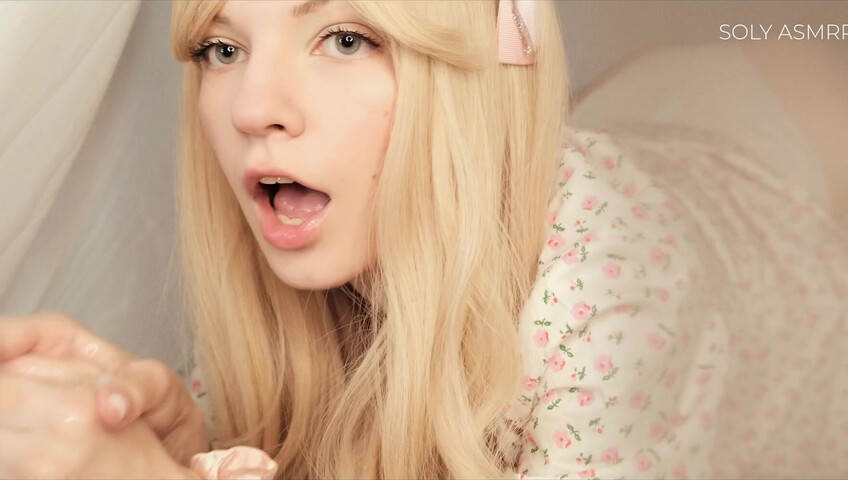 Soly ASMR - Naughty Sleepover with Me - Deep Licking - Wet Massage
