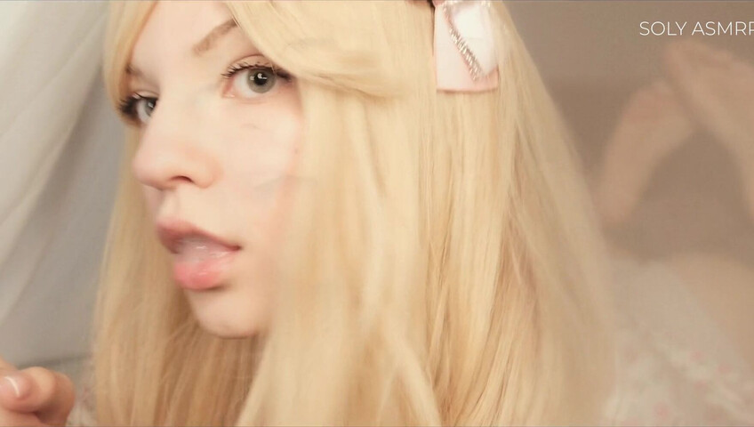 Soly ASMR - Naughty Sleepover with Me - Deep Licking - Wet Massage