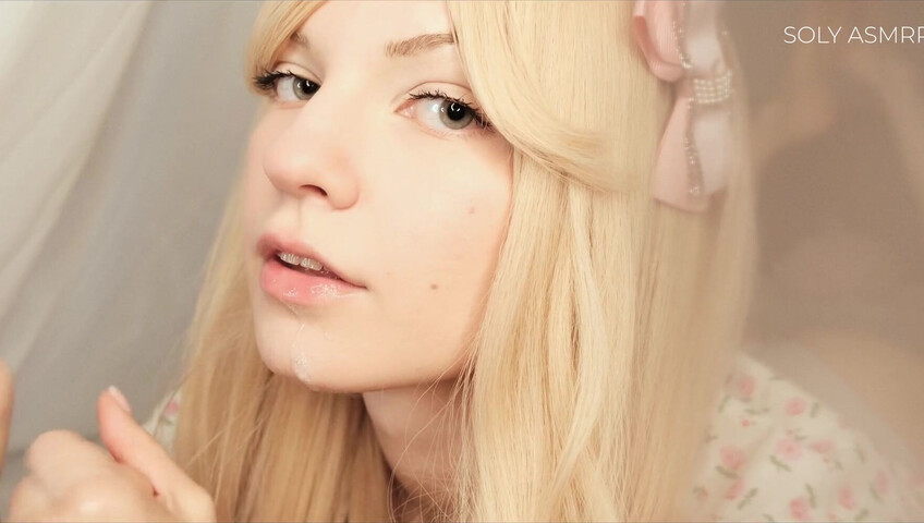 Soly ASMR - Naughty Sleepover with Me - Deep Licking - Wet Massage