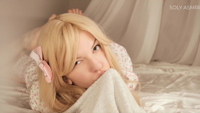 Soly ASMR - Naughty Sleepover with Me - Deep Licking - Wet Massage