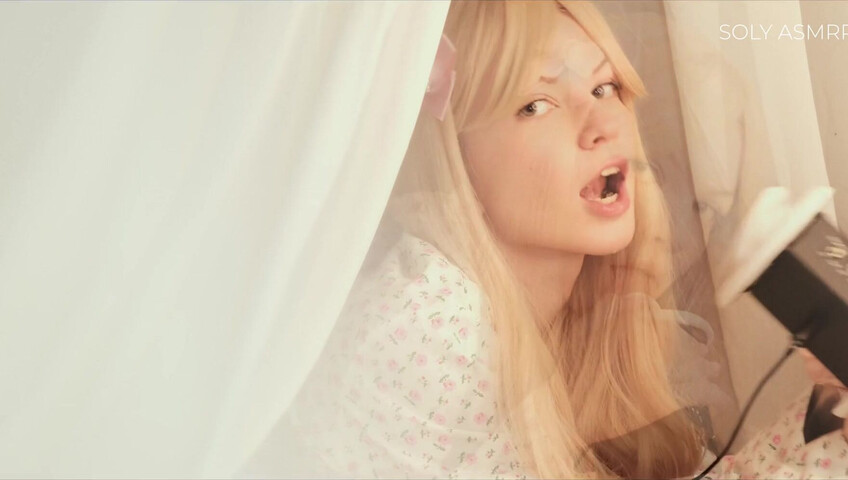 Soly ASMR - Naughty Sleepover with Me - Deep Licking - Wet Massage