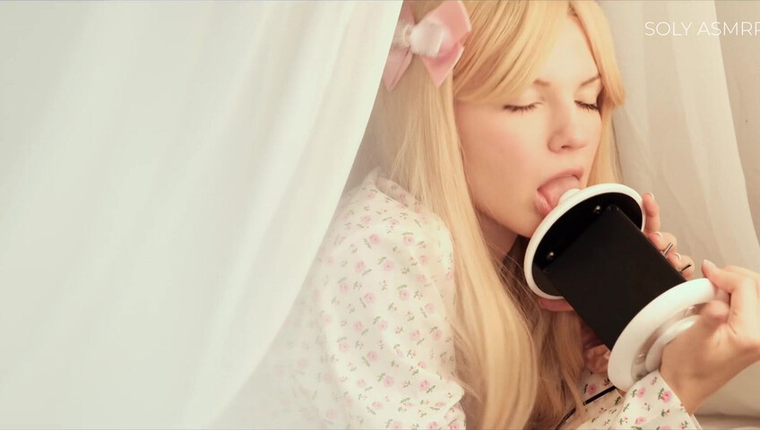Soly ASMR - Naughty Sleepover with Me - Deep Licking - Wet Massage