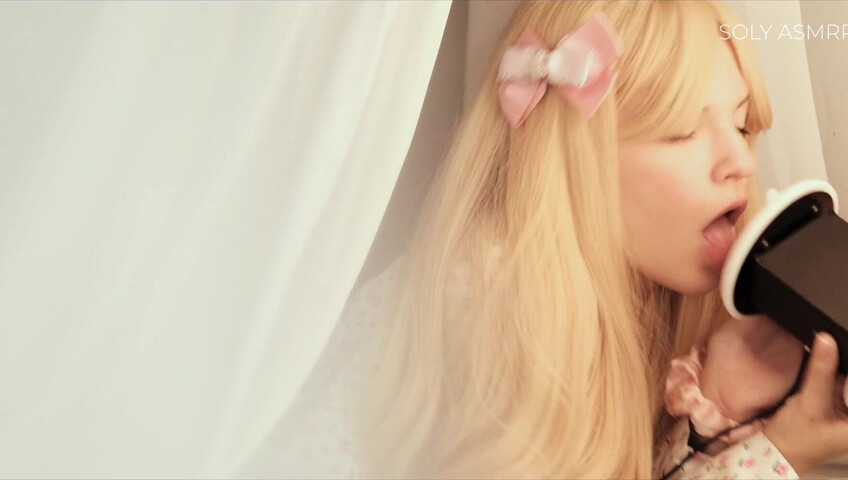 Soly ASMR - Naughty Sleepover with Me - Deep Licking - Wet Massage