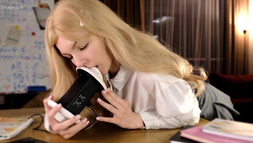 Soly ASMR Blowjob - Student Sloppy Blowjob