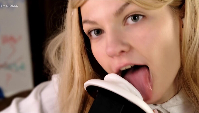 Soly ASMR Blowjob - Student Sloppy Blowjob