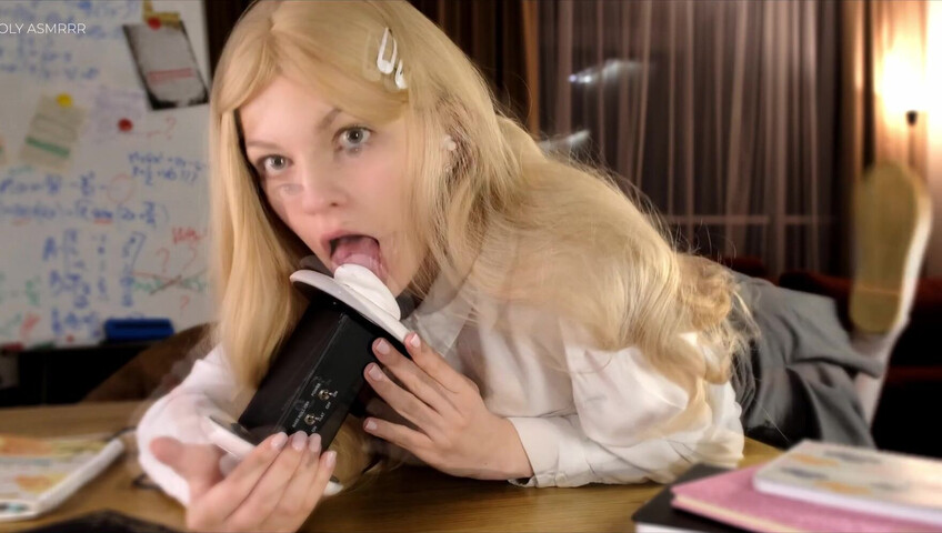 Soly ASMR Blowjob - Student Sloppy Blowjob