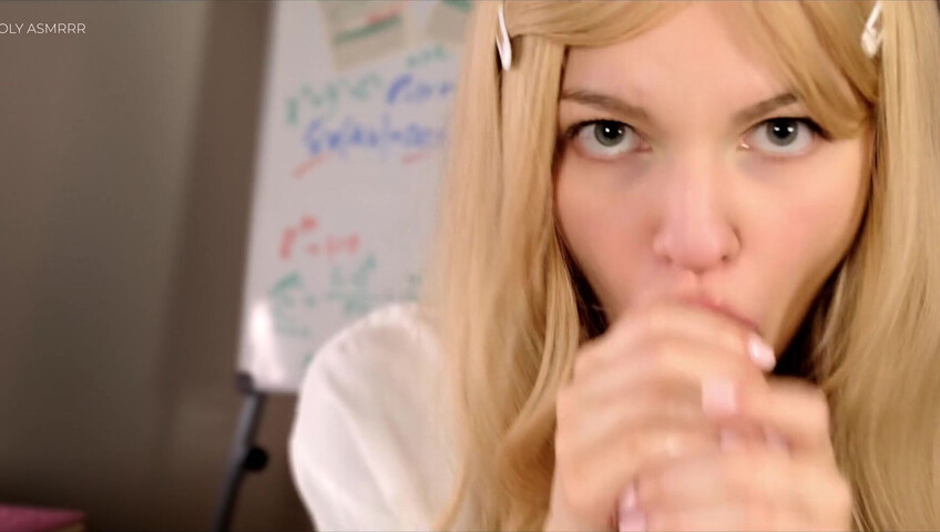 Soly ASMR Blowjob - Student Sloppy Blowjob
