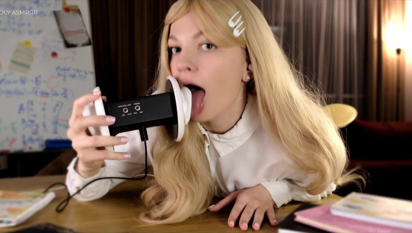 Soly ASMR Blowjob - Student Sloppy Blowjob