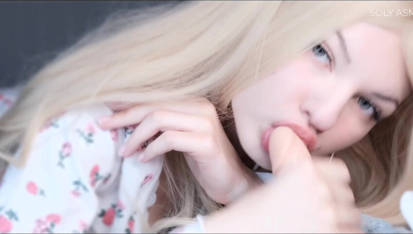 Soly ASMR Sloppy Dildo Blowjob