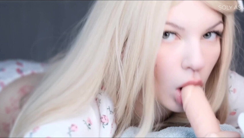 Soly ASMR Sloppy Dildo Blowjob