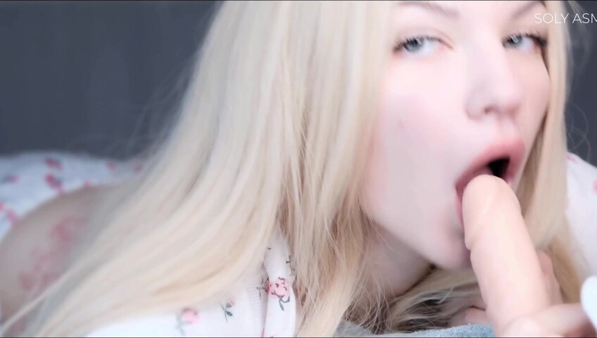 Soly ASMR Sloppy Dildo Blowjob