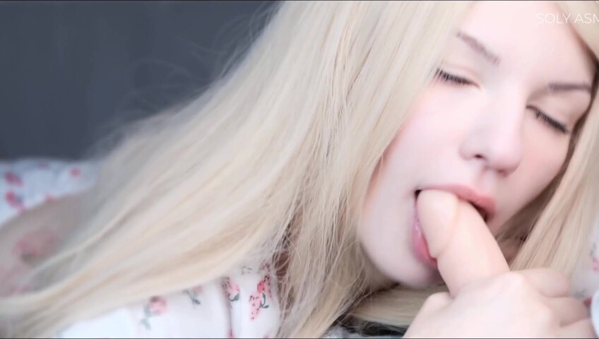 Soly ASMR Sloppy Dildo Blowjob