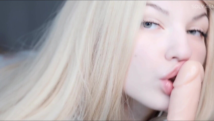 Soly ASMR Sloppy Dildo Blowjob