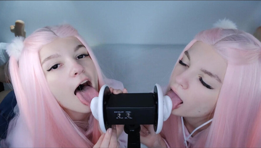 Soly ASMR XXX - Double Wet Licking