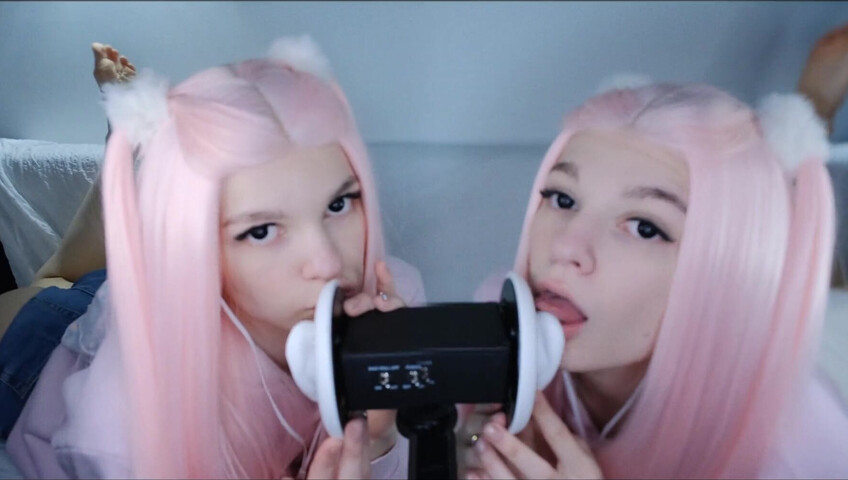 Soly ASMR XXX - Double Wet Licking