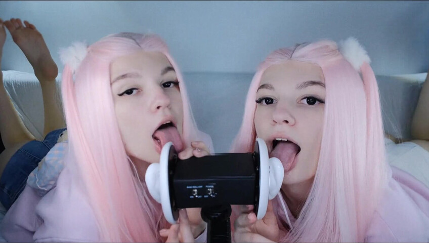 Soly ASMR XXX - Double Wet Licking