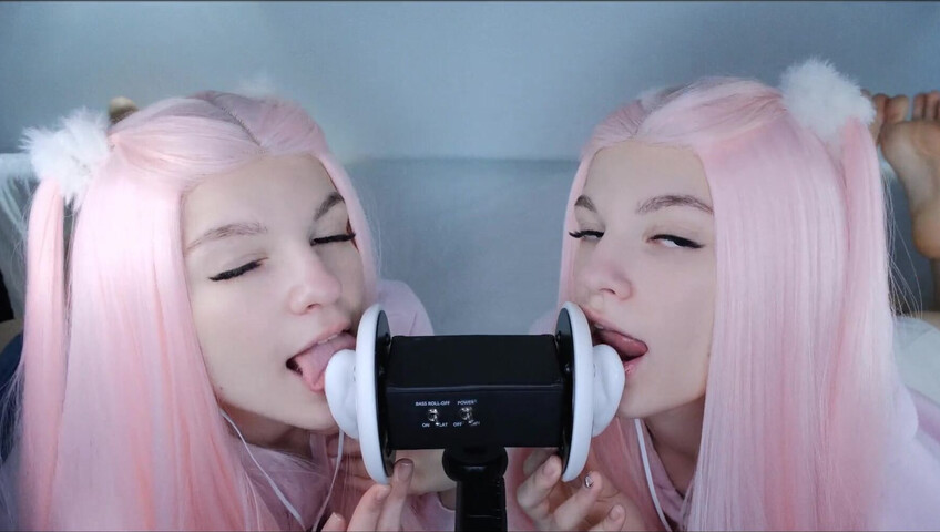Soly ASMR XXX - Double Wet Licking