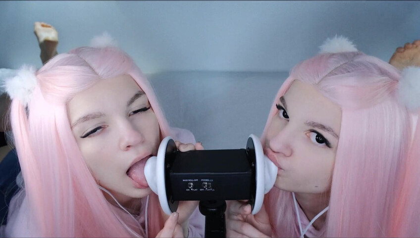 Soly ASMR XXX - Double Wet Licking