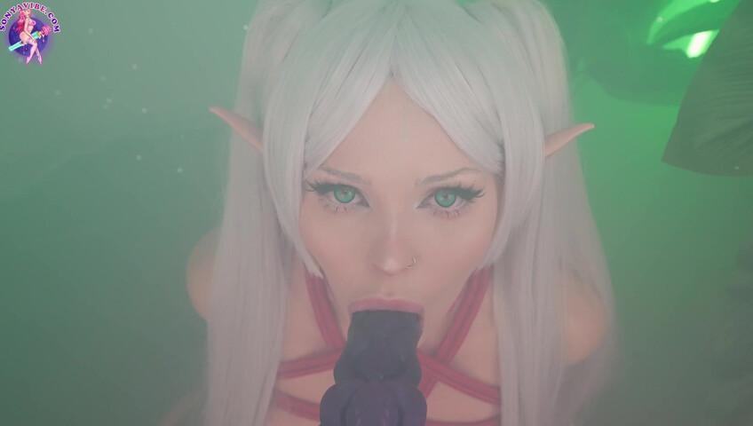 SonyaVibe - Frieren Enslaved & Tied Elf Fucked By Big Monster Dildo