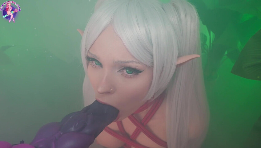 SonyaVibe - Frieren Enslaved & Tied Elf Fucked By Big Monster Dildo