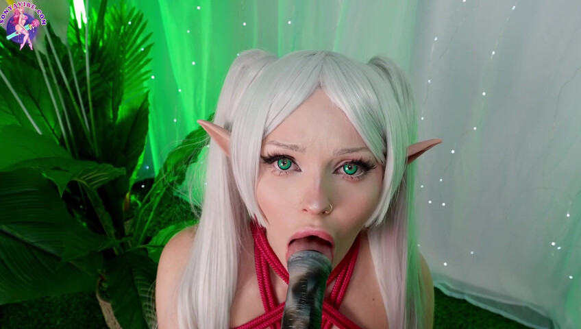 SonyaVibe - Frieren Enslaved & Tied Elf Fucked By Big Monster Dildo