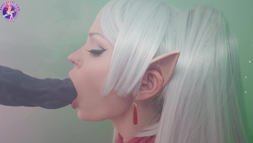 SonyaVibe - Frieren Enslaved & Tied Elf Fucked By Big Monster Dildo