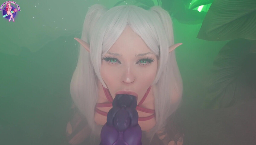 SonyaVibe - Frieren Enslaved & Tied Elf Fucked By Big Monster Dildo