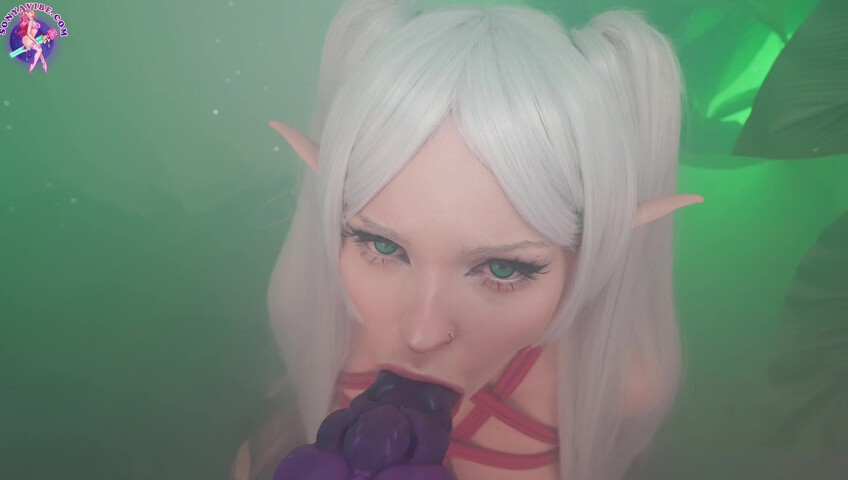 SonyaVibe - Frieren Enslaved & Tied Elf Fucked By Big Monster Dildo