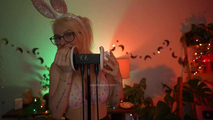 Soph Stardust ASMR - 31 March 2024 - Wet Kisses - Bunny Licking Your Ears