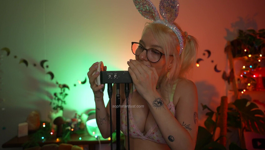 Soph Stardust ASMR - 31 March 2024 - Wet Kisses - Bunny Licking Your Ears