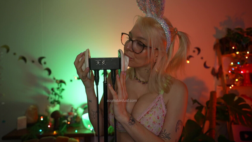Soph Stardust ASMR - 31 March 2024 - Wet Kisses - Bunny Licking Your Ears