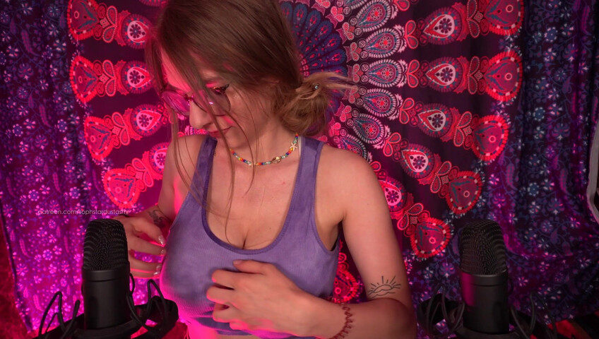 Soph Stardust ASMR - My Patreon SPECIAL For You - Clothing Scratching (Top, Skirt, Bra)