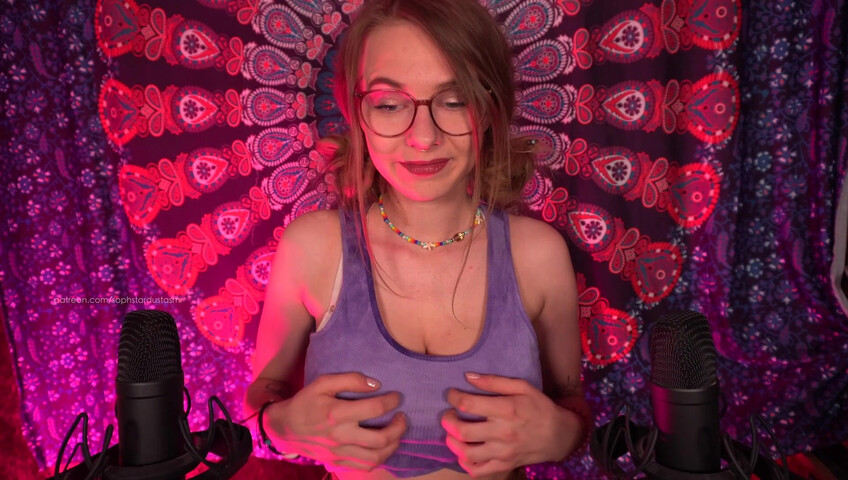 Soph Stardust ASMR - My Patreon SPECIAL For You - Clothing Scratching (Top, Skirt, Bra)
