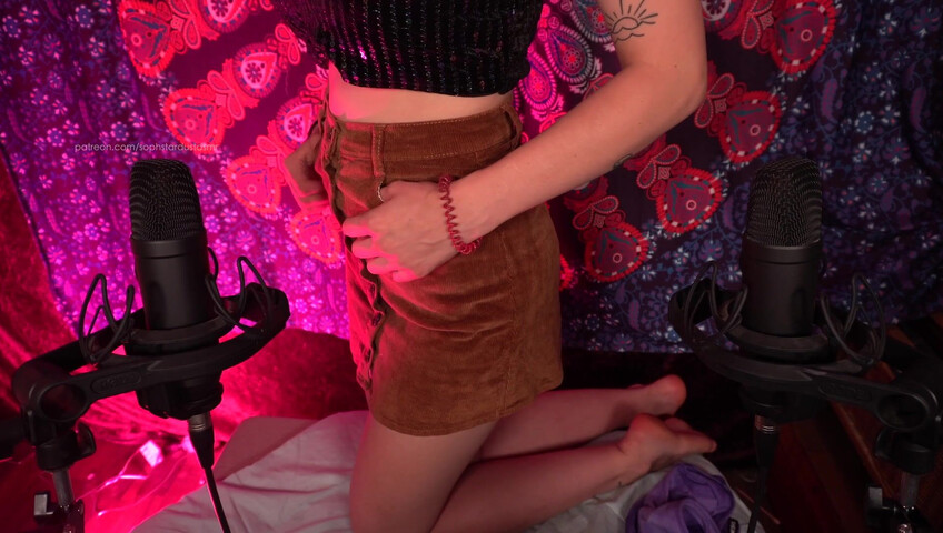 Soph Stardust ASMR - My Patreon SPECIAL For You - Clothing Scratching (Top, Skirt, Bra)