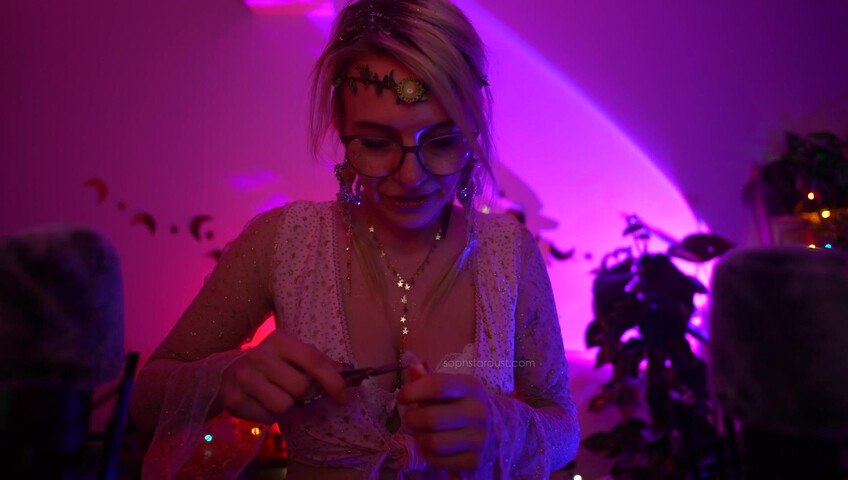 Soph Stardust ASMR Candy Cane licking & eating + topbra scratching 4K