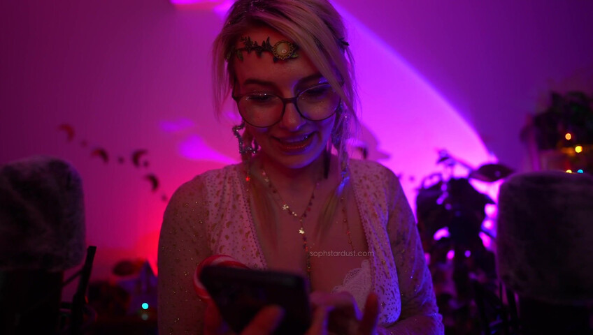 Soph Stardust ASMR Candy Cane licking & eating + topbra scratching 4K