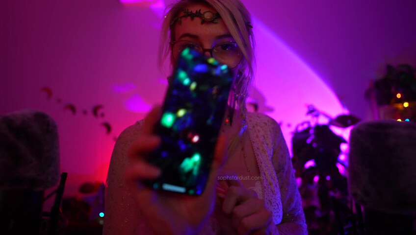 Soph Stardust ASMR Candy Cane licking & eating + topbra scratching 4K