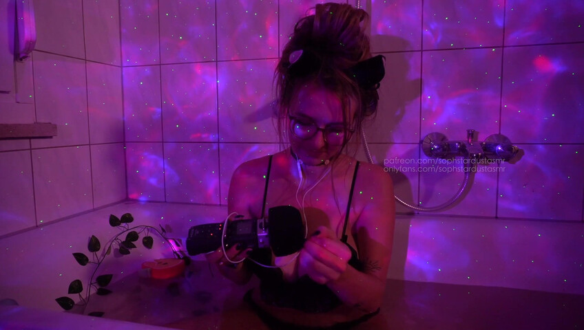 Soph Stardust ASMR Patreon Onlyfans Video - Lil kitty cat has fun in her bathtub
