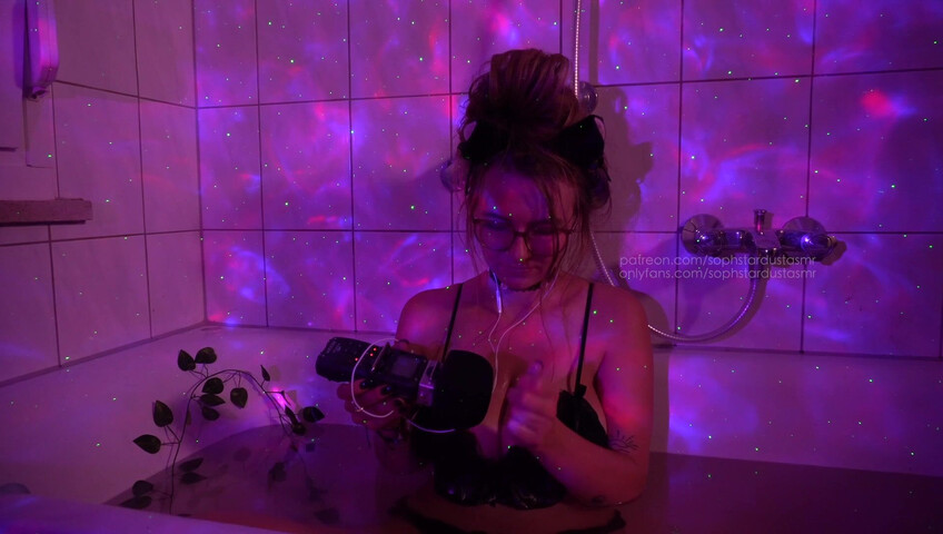 Soph Stardust ASMR Patreon Onlyfans Video - Lil kitty cat has fun in her bathtub