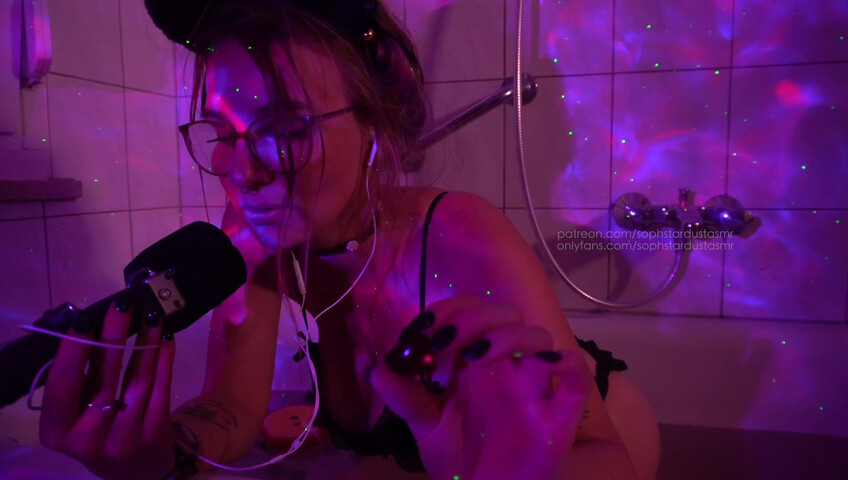 Soph Stardust ASMR Patreon Onlyfans Video - Lil kitty cat has fun in her bathtub