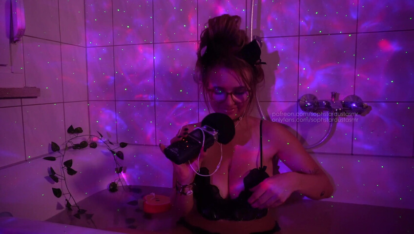 Soph Stardust ASMR Patreon Onlyfans Video - Lil kitty cat has fun in her bathtub