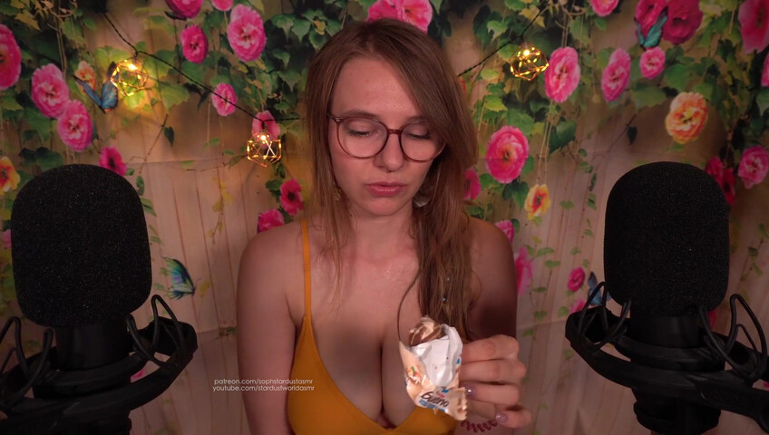 Sophstardust ASMR - Ice Mukbang