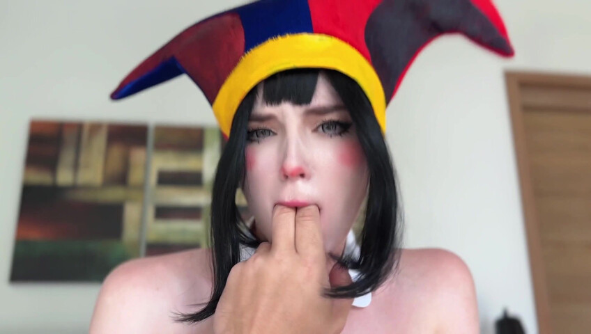 Sweetie Fox - Pomni from The Amazing Digital Circus Hard Fucks & 2 Cumshots 4K