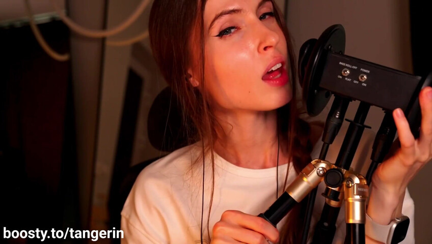 Tangerin ASMR - 3 Sep 2025 - Ear Licking (Close - Slow - Fast - Horizontal)